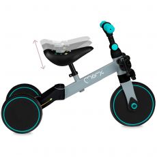Дитячий біговел-велосипед MoMi LORIS 4 в 1 grey-turquoise